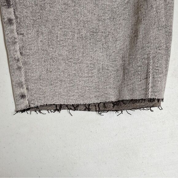 Ava & Viv Plus Size High-Rise Stretch Denim Jean Shorts Gray Acid Wash New! - Picture 8 of 9